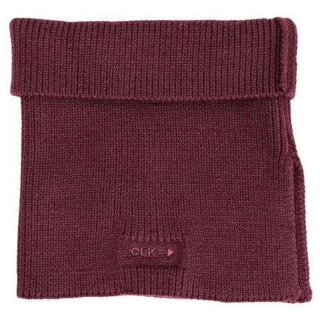 Cache-cou en tricot - Bordeaux | Calikids