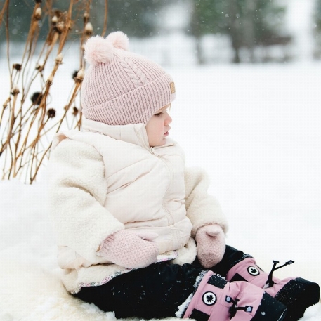 Mitaines en tricot doux - Lotus | Calikids