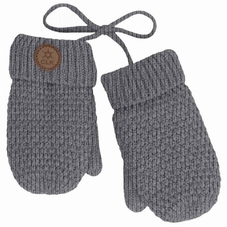 Mitaines en tricot doux - Gris clair | Calikids