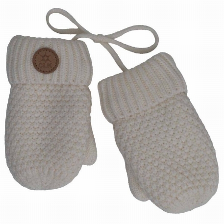 Mitaines en tricot doux - Crème | Calikids