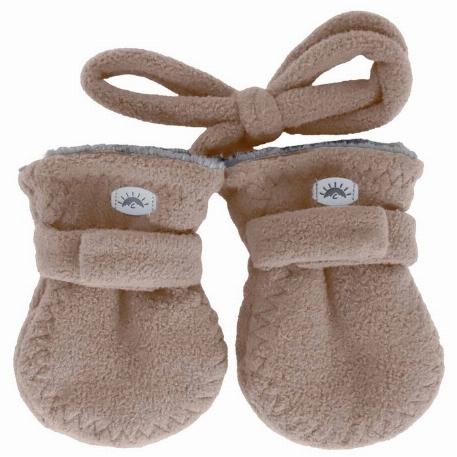 Mitaines en polar avec cordon - Moka | Calikids
