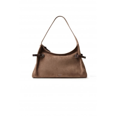 Le TRINITY - Sac à mains en suède - Taupe | Lambert
