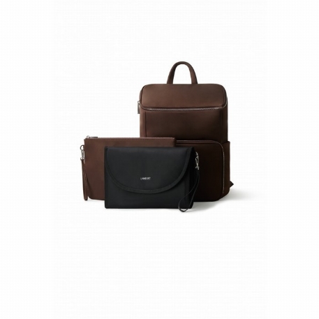 Le ANABELLE - Sac à couches en nylon - Chocolat | Lambert
