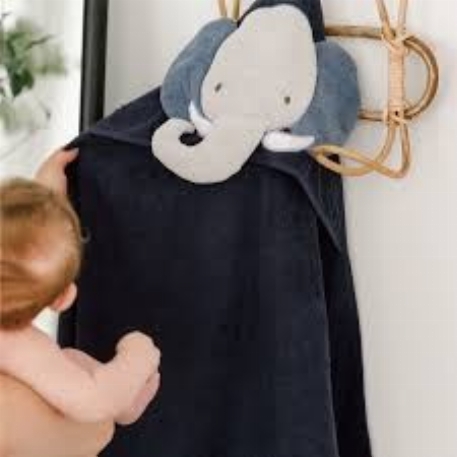 Serviette à capuchon - Éléphant | Perlimpinpin