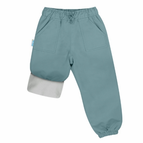 Pantalon de pluie doublé en polaire - Vert sapin foncé | Jan & Jul