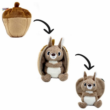 Peluche Flipetz - Noiset l'écureuil-gland | Les Déglingos