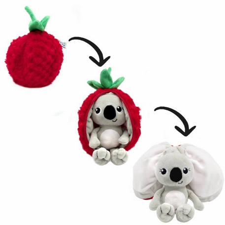 Peluche Flipetz - Tartlet le koala-framboise | Les Déglingos