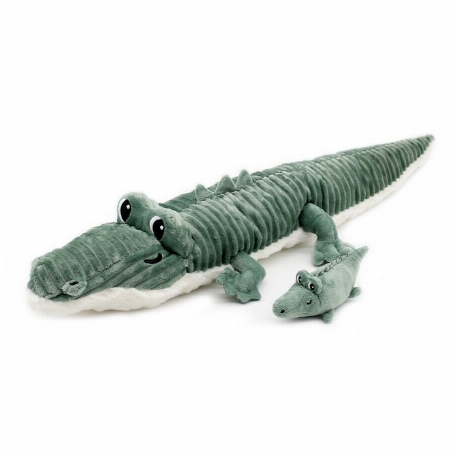 Peluche Maman et son bébé - Croquetout le crocodile | Les Déglingos