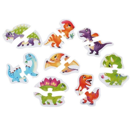 Casse tête - Joyeux dinosaures | Puzzlika