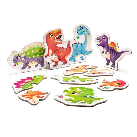 Casse tête - Joyeux dinosaures | Puzzlika