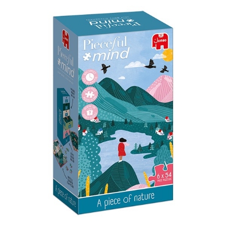 Pieceful mind - 6 puzzles de 54 pièces et activités - Un morceau de nature | Jumbo