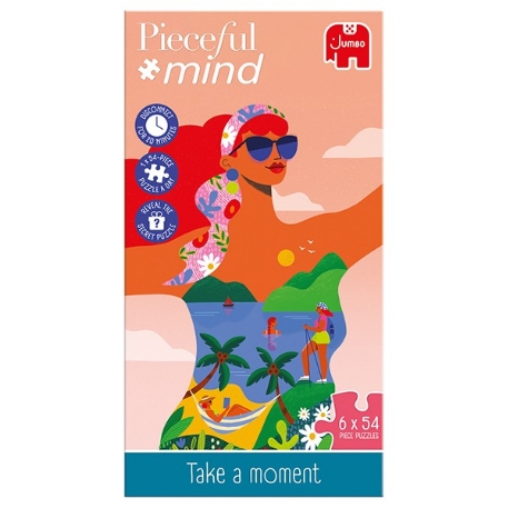 Pieceful mind - 6 puzzles de 54 pièces et activités - Prend un moment | Jumbo