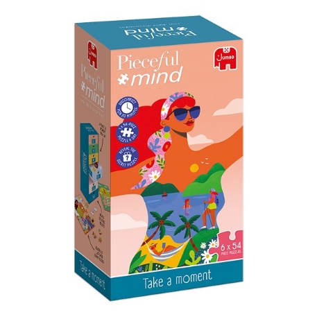 Pieceful mind - 6 puzzles de 54 pièces et activités - Prend un moment | Jumbo