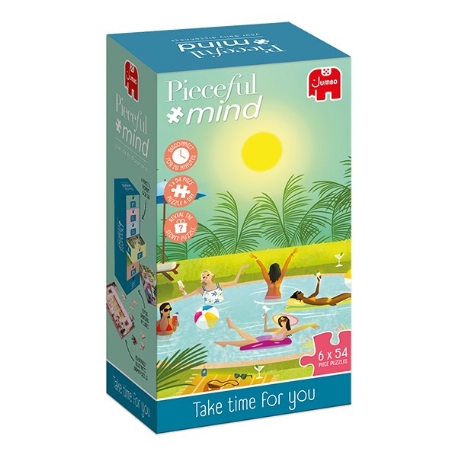 Pieceful mind - 6 puzzles de 54 pièces et activités - Prenez un temps pour vous | Jumbo
