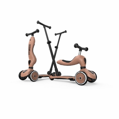 Trotinette - Highwaykick 1 Push & Go - Mocha | Scoot & Ride