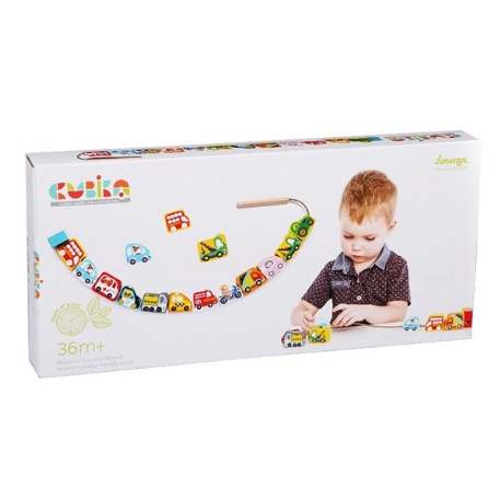 Jeu de laçage en bois - Voitures volantes | Cubika