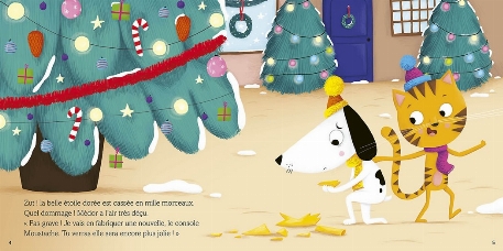 Mes p'tits albums - Le Noël de Moustache | Auzou