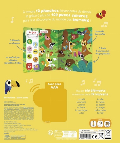 Cherche et trouve des tout-petits - Sonore | Auzou