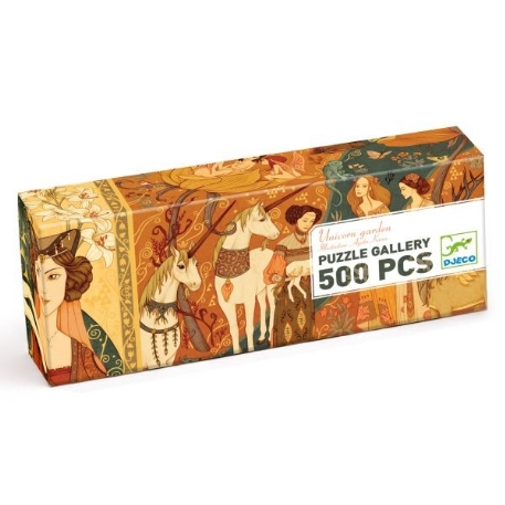 Puzzle gallery - Unicorn Garden - 500 pcs | Djeco