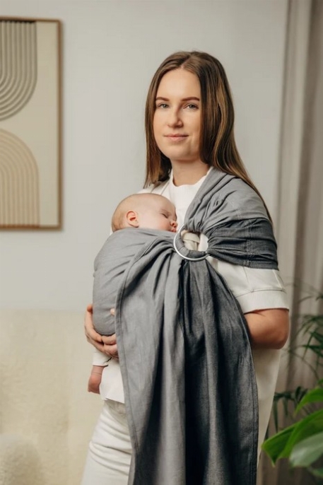 Écharpe Ring Sling - Tissage en sergé brisé - Howlite | LennyLamb