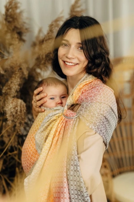 Écharpe Ring Sling - Tissage Jacquard - Little love madison | LennyLamb
