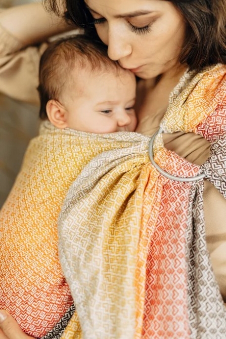Écharpe Ring Sling - Tissage Jacquard - Little love madison | LennyLamb