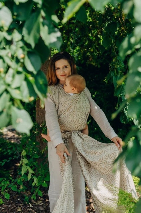 Écharpe Tissée - Tissage Jacquard - Infinity golden hour | LennyLamb TAILLE M (4.6 mètres)
