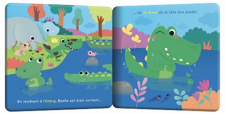Mon premier livre de bain - Basile le crocodile | Auzou