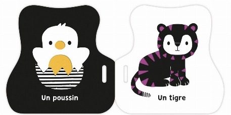 Mon premier livre poussette en noir et blanc - Animaux mignons | Auzou
