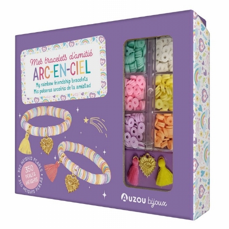 Mon superbe bijou - Mes bracelets d'amitié Arc-en-ciel | Auzou