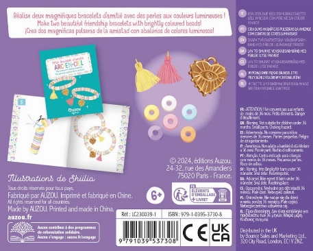 Mon superbe bijou - Mes bracelets d'amitié Arc-en-ciel | Auzou
