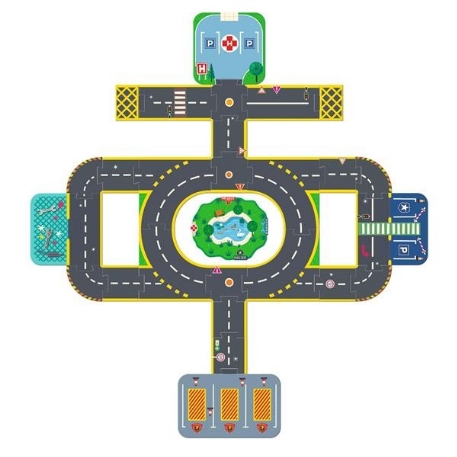 Crazy Motors/ Puzzl'Up Ville-Géant - 33 pcs | Djeco