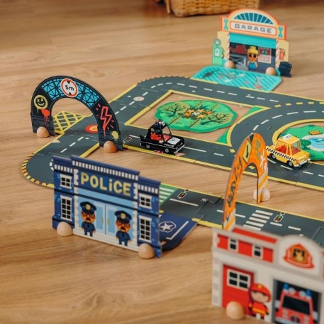 Crazy Motors/ Puzzl'Up Ville-Géant - 33 pcs | Djeco