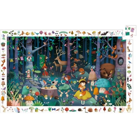 Puzzle observation - Forêt enchantée - 100 pcs | Djeco