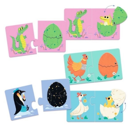 Puzzle duo - Articulo Les oeufs rigolos | Djeco