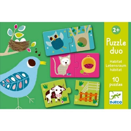 Puzzle duo - Habitat  | Djeco