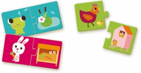 Puzzle duo - Habitat  | Djeco