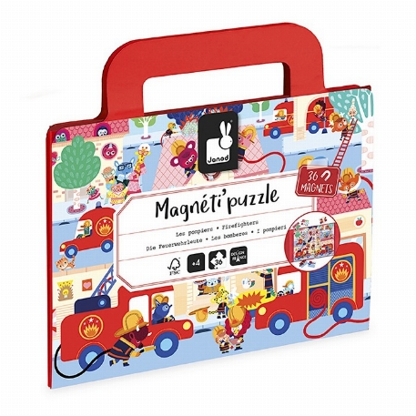 Magneti'puzzles - Pompiers - 36 pièces | Janod