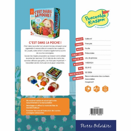 C'est dans la poche! | Peaceable Kingdom