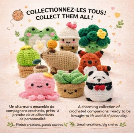 Kit DIY crochet mini brocoli | Pierre Belvédère