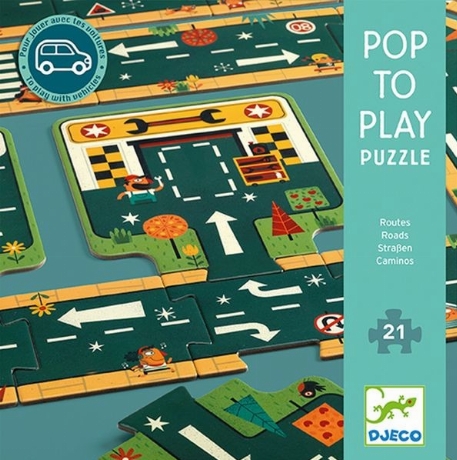 Puzzle - Pop to Play - Routes | Djeco