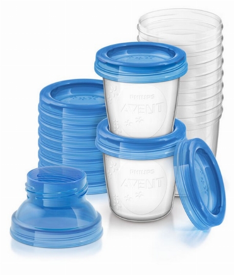 Gobelets réutilisables pour conservation du lait maternel | Philips Avent