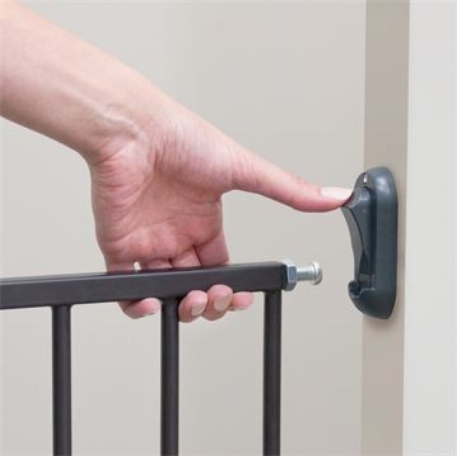 Barrière extensible en métal - Noir | Bily