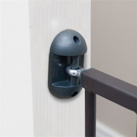 Barrière extensible en métal - Noir | Bily