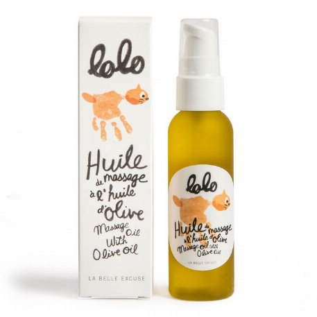 Huile de massage à l’huile d’olive - 60 ml | Lolo et Moi