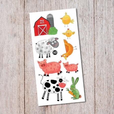 Tatouages temporaires - Ma journée à la ferme | PiCO