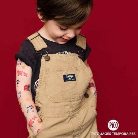 Tatouages temporaires - Ma journée à la ferme | PiCO