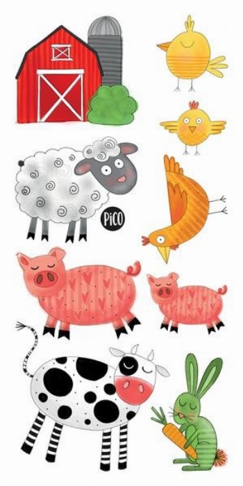 Tatouages temporaires - Ma journée à la ferme | PiCO