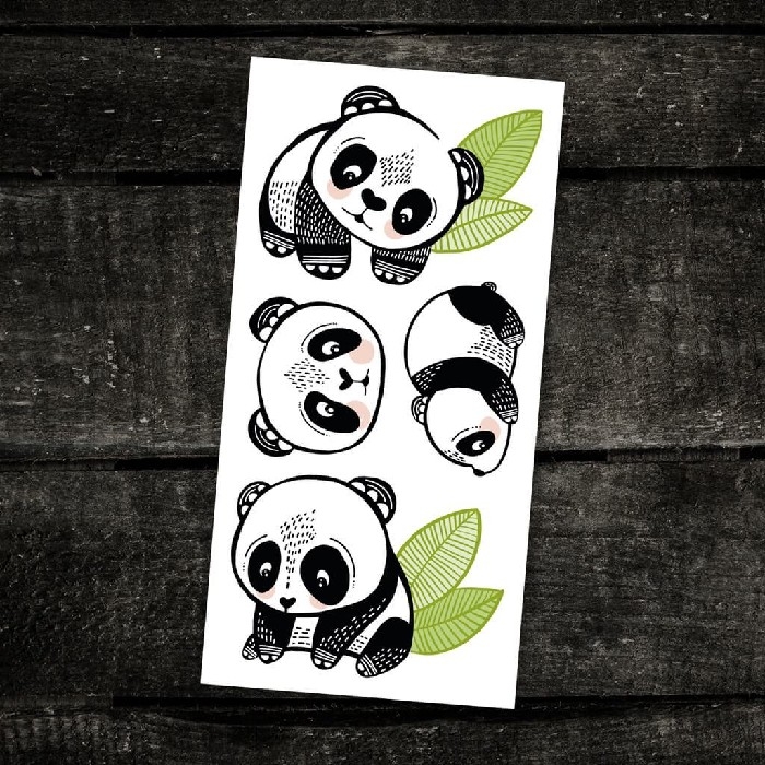 Tatouages temporaires, Les pandas sympas - PICO