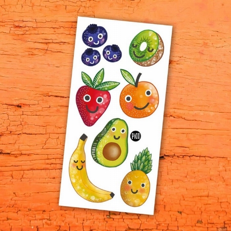 Tatouages temporaires - Les fruits en folie | PiCO